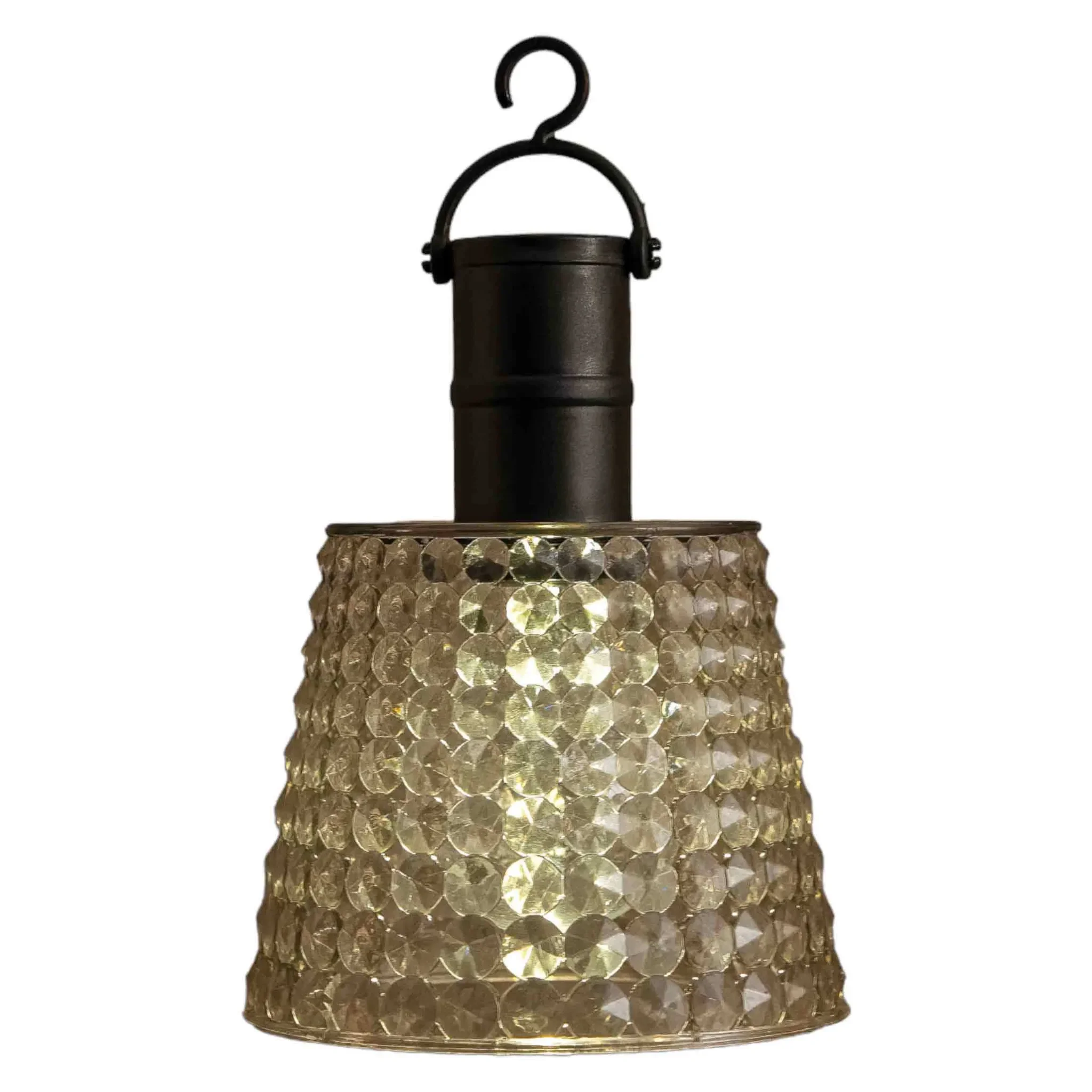 Coen Bakker – LED Solar-Hängeleuchte außen Ø12,5 × H16 cm, grau transparent