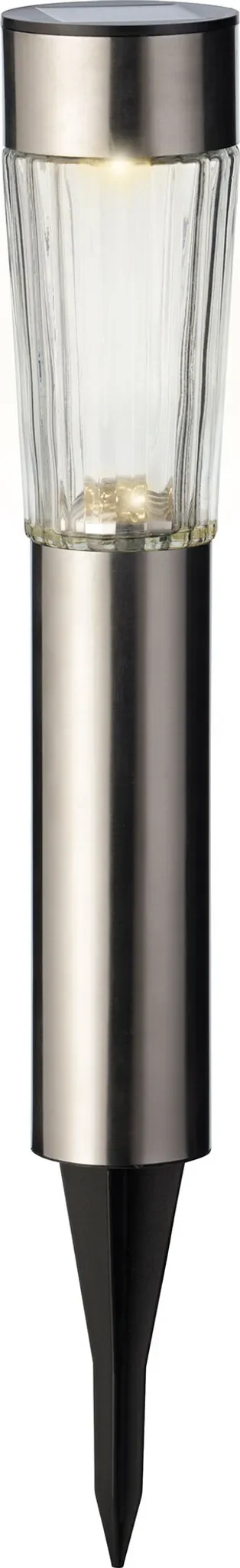 Lumineo – LED-Solar Außenleuchte 51 cm aus Edelstahl, warmweiß