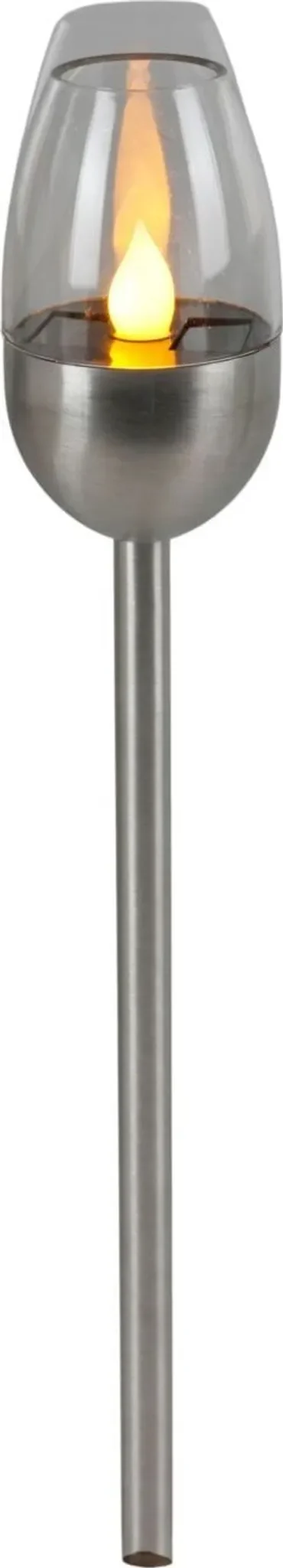 Buri – Solar-LED-Gartenleuchte mit Flackereffekt, 38,5 cm, warmweiß