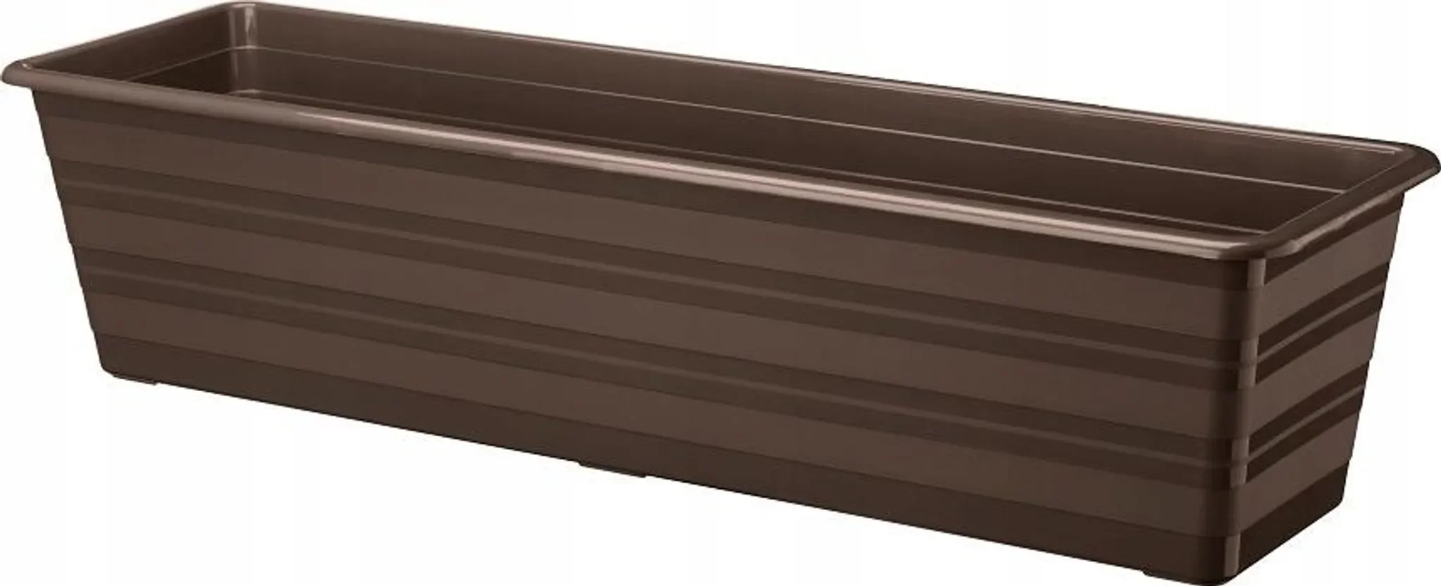 Balkonblumentopf DRACO Kunststoff 60×17×14 cm braun