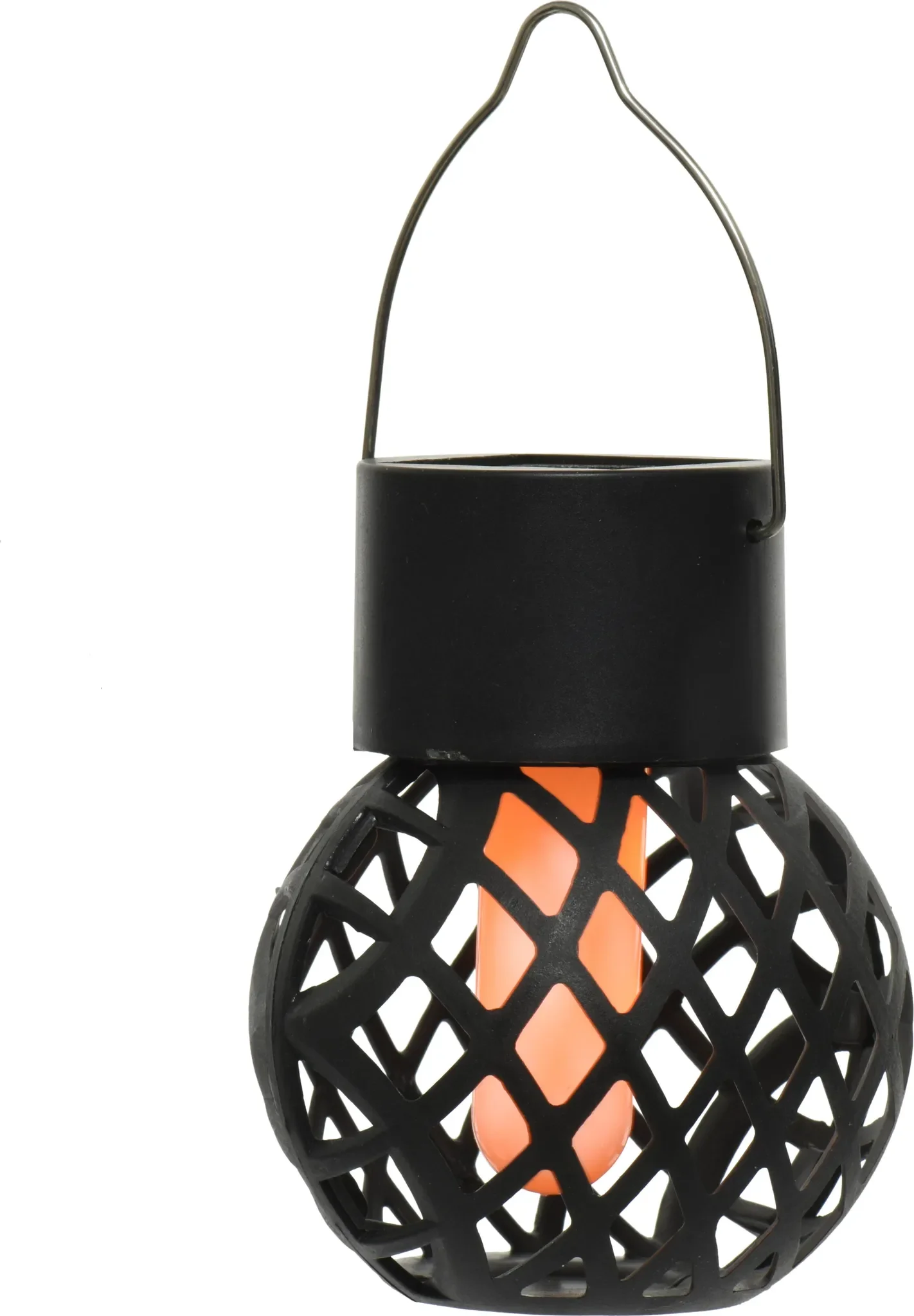 Lumineo – Solar LED Gartenlaterne mit Flammeneffekt Ø 7 cm