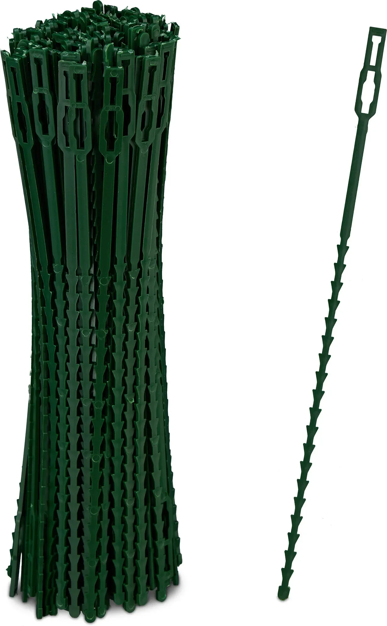 Markenlos – Pflanzenbinder 200er-Set, Grün, 23 cm