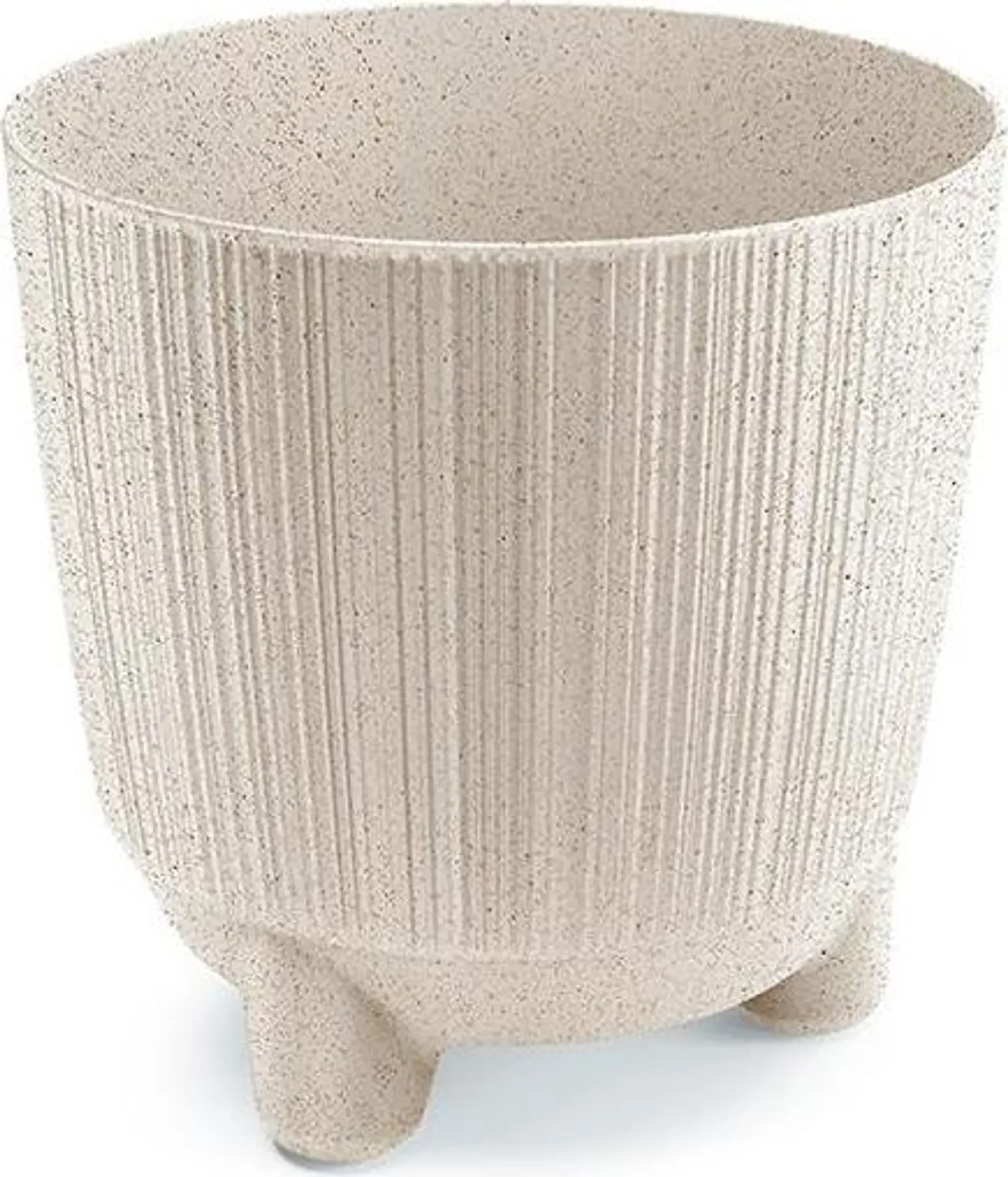 Prosperplast – Blumentopf „Ryfo N Eco Wood“ Weiß 16,8 cm