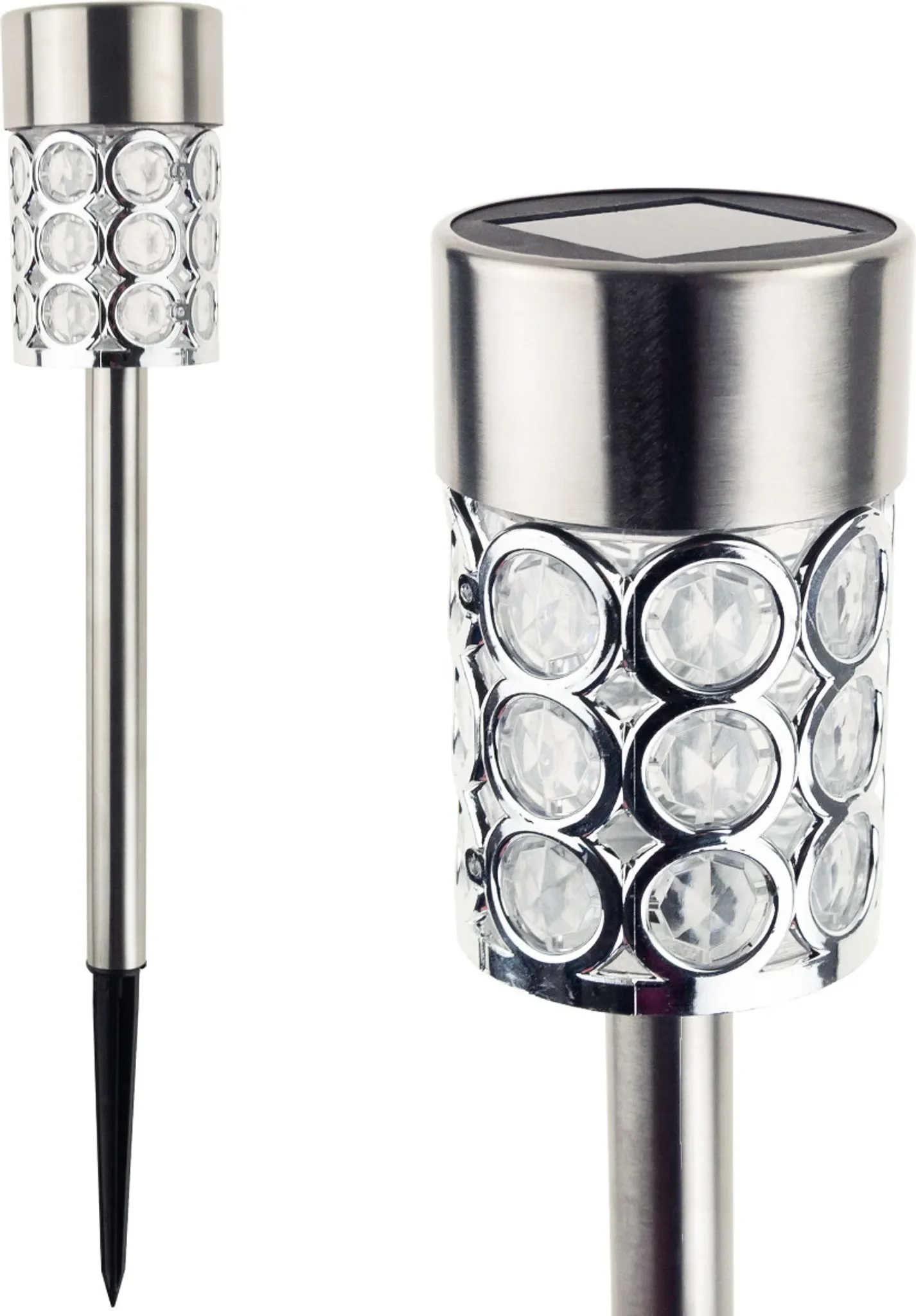 MARTOM – Solar-Gartenmast „Glamour“ mit Kristalleffekt